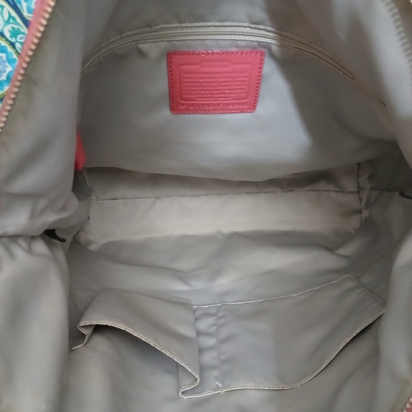 Coach Laura XL Patent Leather Tote Bag - Coral - Picture 11 of 15